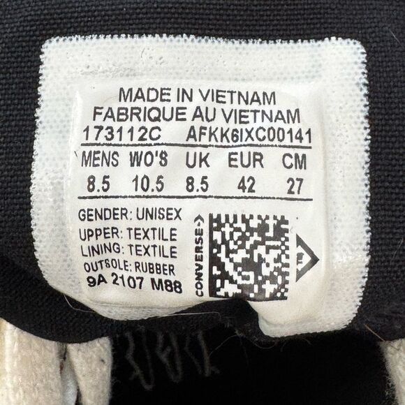 COPY - Converse Chuck 70 High Dia De Los Muertos Day Of The Dead 173112C M-8.5 … - Picture 7 of 8